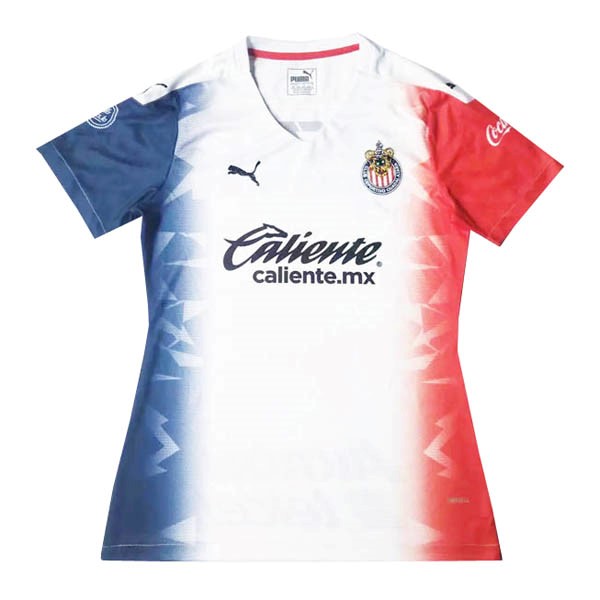 Camiseta CD Guadalajara Replica Segunda Ropa Mujer 2020/21 Blanco